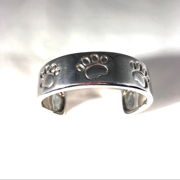 SOLD❌Sterling silver paw print bracelet - Picture 3 of 6